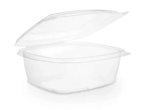 Barquette charnière PLA 24oz (680ml) Longueur 147 mm Largeur 165 mm Hauteur 65 mm